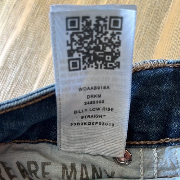 True Religion Billie Low Rise Straight Leg Denim Jeans - Picture 9 of 10